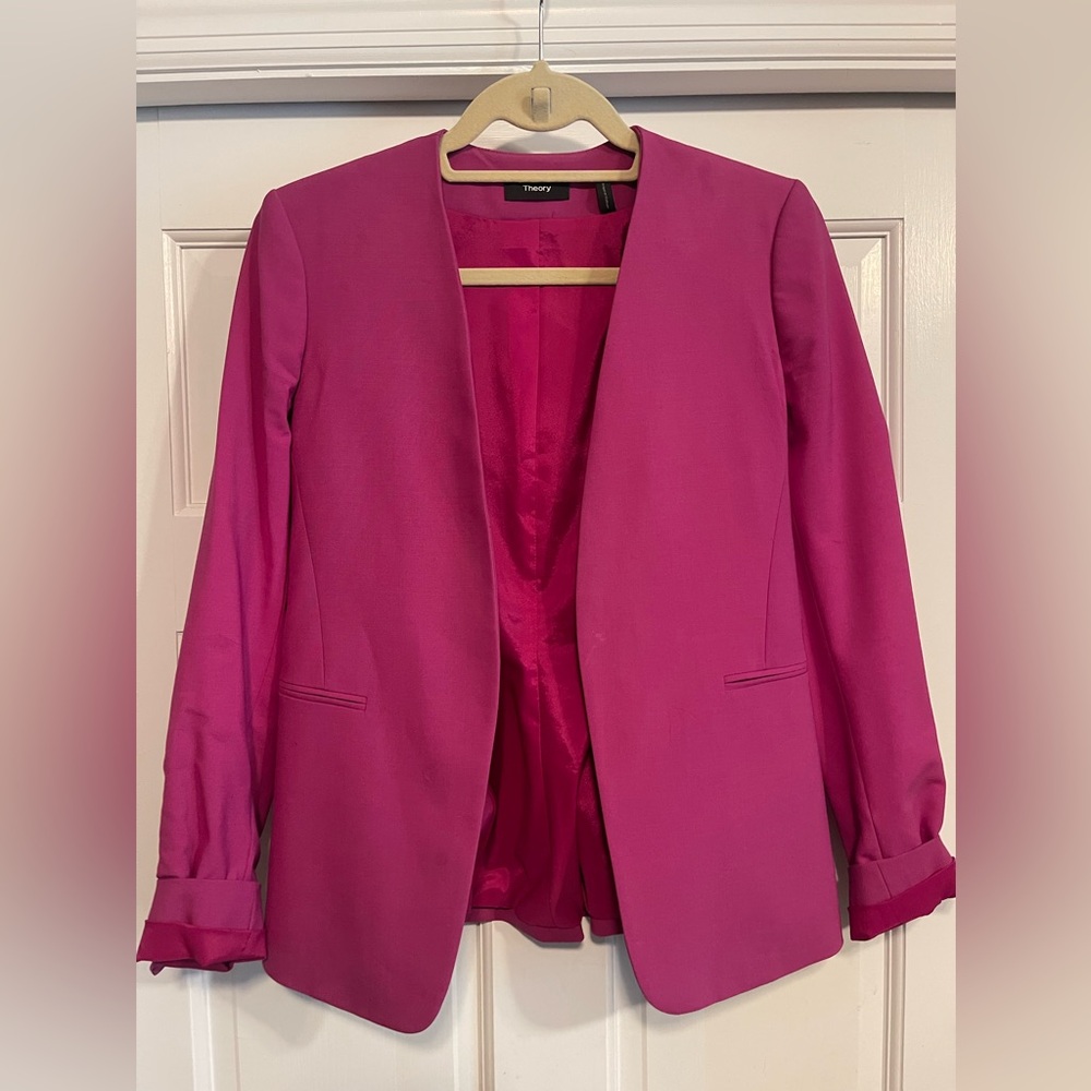 Theory purple blazer